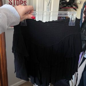 Black Tiered Skirt